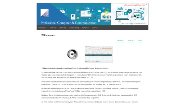 Website Screenshot: Professional Computer & Communication - Willkommen - PCC Graz - Date: 2023-06-14 10:44:20
