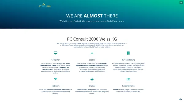 Website Screenshot: PC-CONSULT 2000 - PC Consult 2000 Weiss KG - Date: 2023-06-14 10:38:24