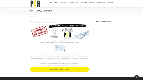 Website Screenshot: PCH IT Solution GmbH - PCH IT Solution GmbH - Startseite - Date: 2023-06-23 12:08:43