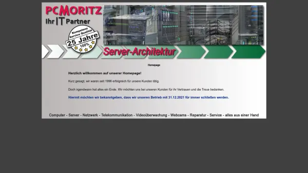 Website Screenshot: PCMORITZ Computer Telekommunikation Webdesign - PCMORITZ Computer, Netzwerk, Telekommunikation - Date: 2023-06-23 12:08:43