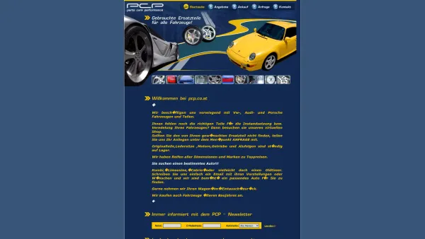 Website Screenshot: Grasl PCP Parts Cars Performance Gebrauchte Ersatzteile für alle Fahrzeuge! - PCP Parts Cars Performance - Gebrauchte Ersatzteile für alle Fahrzeuge! - Date: 2023-06-15 16:02:34