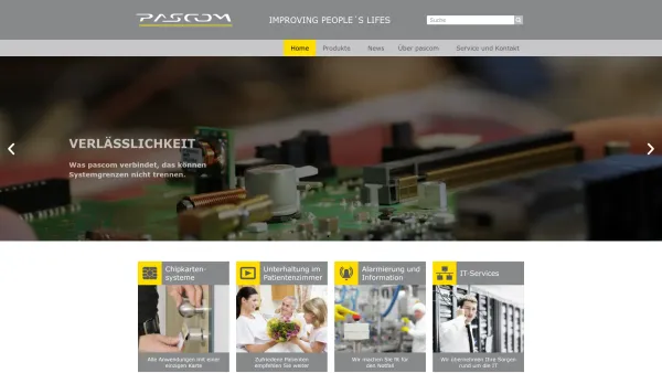 Website Screenshot: PASCOM Kommunikationssysteme GmbH - pascom Kommunikationssysteme - Wir vereinfachen Ihre Prozesse! - Date: 2023-06-23 12:08:43