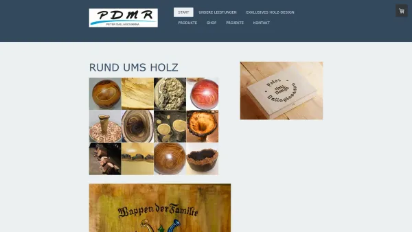 Website Screenshot: PDMR MöbelMontage&ReparaturService Peter Dallagiovanna - RUND UMS HOLZ - holz-kunst-montages Webseite! - Date: 2023-06-23 12:08:43
