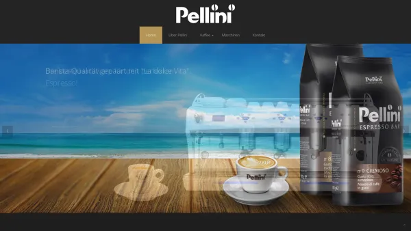 Website Screenshot: Pellini caffè Vertrieb Österreich - Home - Date: 2023-06-23 12:08:46