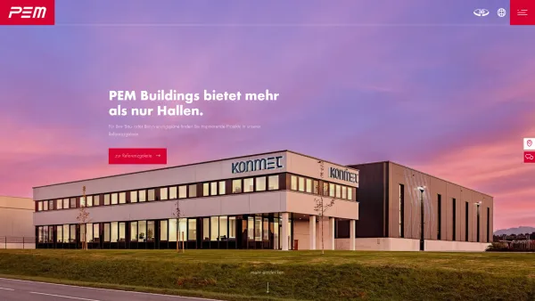 Website Screenshot: PEM Gesellschaft m.b.H. - PEM Buildings - Ihr verlässlicher Partner - Date: 2023-06-23 12:08:46