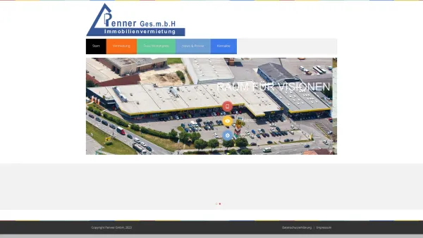 Website Screenshot: Penner Gruppe - Penner GmbH Immobilienvermietung - Date: 2023-06-23 12:08:46