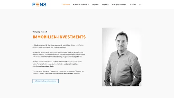 Website Screenshot: Pens Investment Management GmbH - PENS - Maßgeschneiderte Investmentlösungen - Date: 2023-06-23 12:08:46