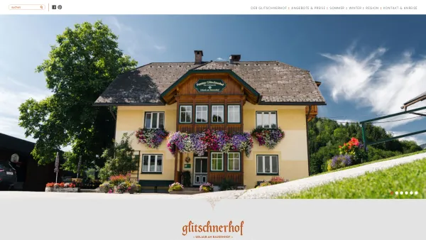 Website Screenshot: Pension Glitschnerhof - Pension Glitschnerhof / Glitschnerhof - Date: 2023-06-14 10:46:49
