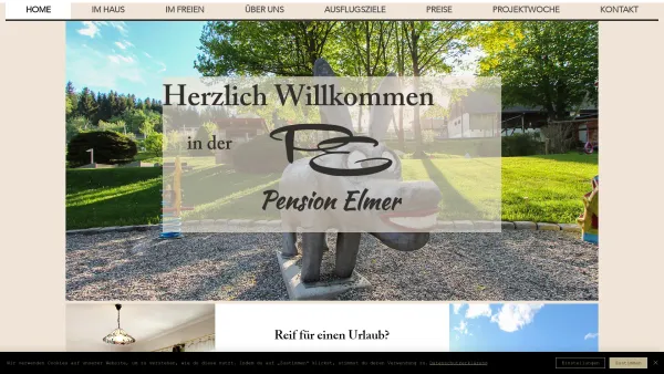 Website Screenshot: Erich Pension Elmer - Familienurlaub | Projektwoche | Pension Elmer - Date: 2023-06-23 12:08:49