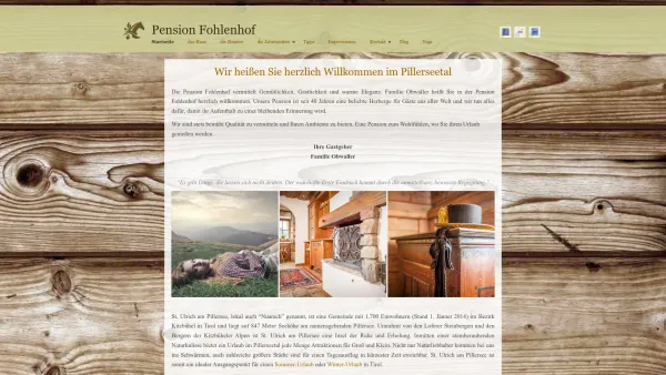 Website Screenshot: Frühstückspension fohlenhof start - Pension Fohlenhof - Urlaub in den Kitzbühler Alpen - Date: 2023-06-23 12:08:49