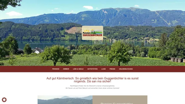 Website Screenshot: Pension Guggenbichler Ihre Urlaubspension - Willkommen | Pension Guggenbichler - Date: 2023-06-23 12:08:49
