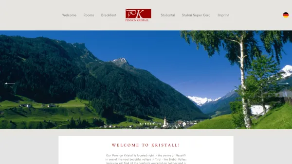 Website Screenshot: Pension Gästehaus Kristall Neustift Stubaital Tourismus Tirol Tyrol Oesterreich Austria - stubai glacier accommodation - Pension Kristall - Date: 2023-06-23 12:08:49