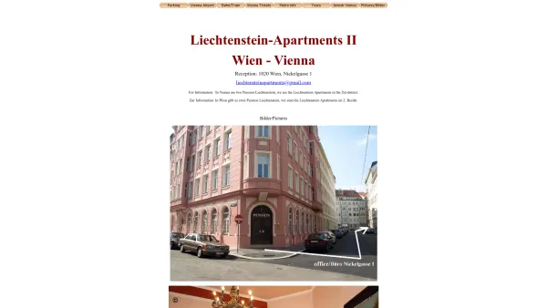 Website Screenshot: Pension Liechtenstein - Hotel Pension Liechtenstein Apartments Vienna - Date: 2023-06-14 10:44:20