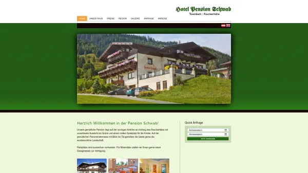 Website Screenshot: Pension Schwab - Home | Pension Schwab - Date: 2023-06-15 16:02:34