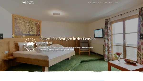 Website Screenshot: Pension Stierfall - Pension Stierfall ❘ Unterkunft in Lech Zug am Arlberg Österreich - Date: 2023-06-23 12:08:49
