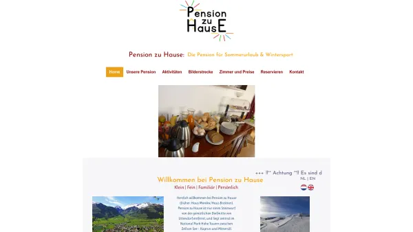 Website Screenshot: Pension zu Hause Zwetsloot J. und ter Wee A. - Home Pension zu Hause - Date: 2023-06-23 12:08:49