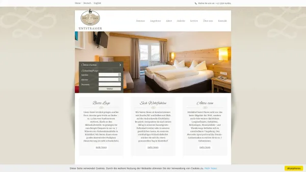 Website Screenshot: Hotel Garni Entstrasser - Startseite - Hotel Garni Entstrasser - Date: 2023-06-23 12:08:49