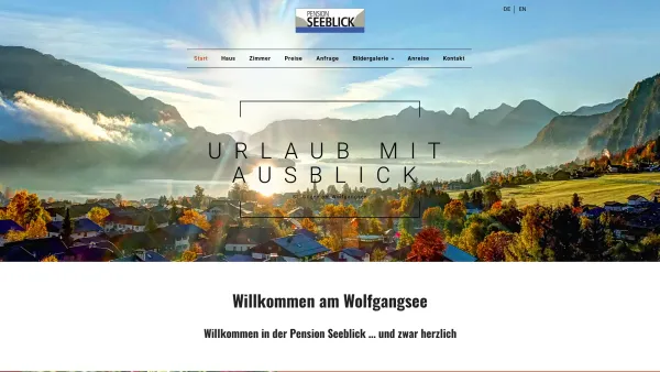 Website Screenshot: Zimmer mit Blick auf den Wolfgangsee Pension Seeblick , Urlaub am Wolfgangsee - Urlaub in St. Gilgen am Wolfgangsee – Pension Seeblick - Date: 2023-06-23 12:08:52