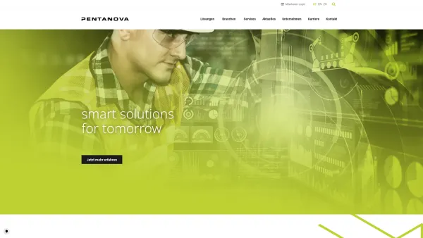Website Screenshot: pentanova engineering gmbh - Start - PENTANOVA - Date: 2023-06-23 12:08:52