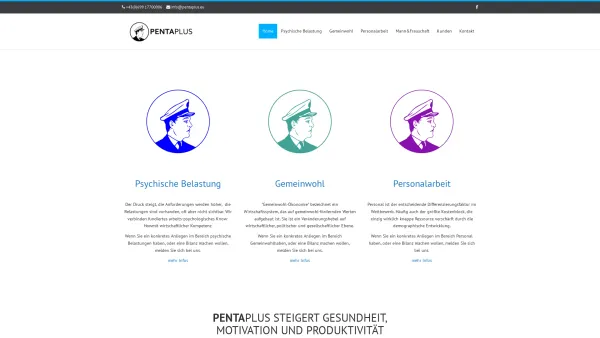 Website Screenshot: Pentaplus Evaluierung psychischer Fehlbelastungen am Arbeitsplatz - Pentaplus – Evaluierung psychischer Belastungen - Date: 2023-06-15 16:02:34