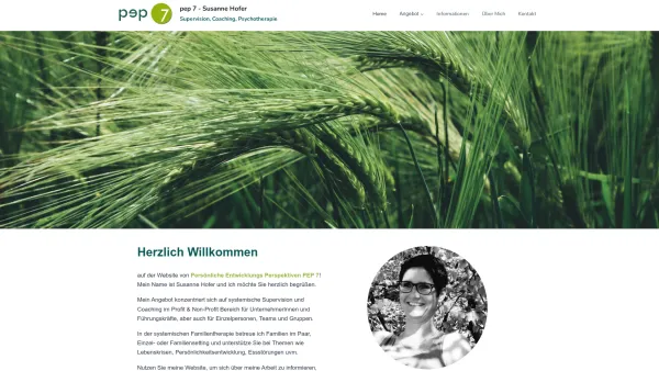 Website Screenshot: Pep7 - pep 7 – Susanne Hofer – Supervision, Coaching, Psychotherapie - Date: 2023-06-23 12:08:52