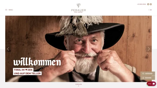 Website Screenshot: Hotel-Gasthof-Restaurant Perauer - Willkommen beim Perauer! - Date: 2023-06-14 10:44:23