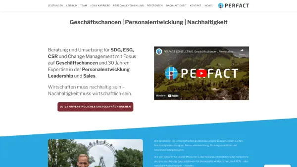 Website Screenshot: perfact training - PERFACT 3.0 – Geschäftschancen | Personalentwicklung | Nachhaltigkeit - Date: 2023-06-23 12:08:52