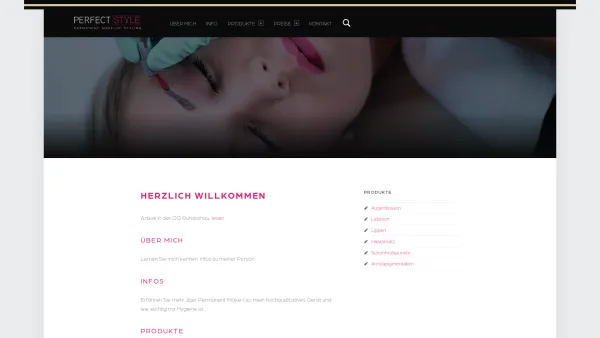 Website Screenshot: PERMANENT MAKE-UP STYLING ELKE GRABNER PERFECTSTYLE - Perfect Style - Date: 2023-06-14 10:37:10