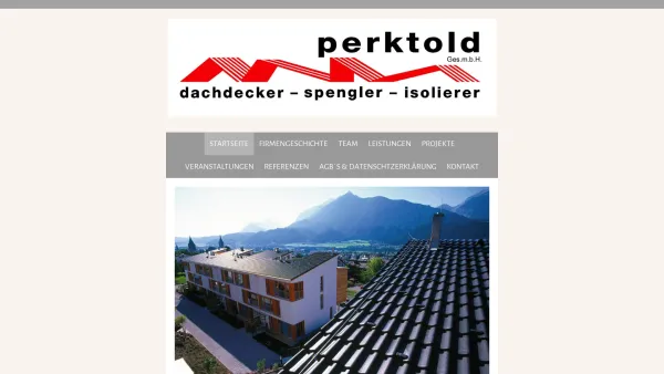 Website Screenshot: Siegfried Perktold Spengler Dachdecker Isolierer - WIR suchen Dich, werde Teil unseres Teams! - perktold-siegfrieds Webseite! - Date: 2023-06-14 10:44:23