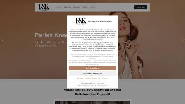 Website Screenshot: Perlen Kreativ Josef Blach - Startseite - perlenkreativ.at - Date: 2023-06-14 16:38:12