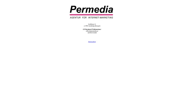 Website Screenshot: Permedia Agentur für Internetmarketing - Date: 2023-06-14 10:44:23