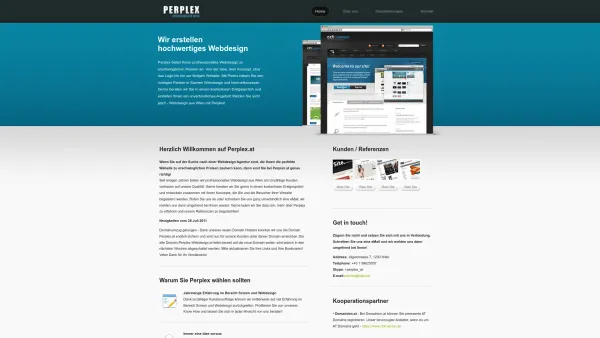 Website Screenshot: Perplex Verlag - Webdesign Agentur Perplex - Ihr Webdesigner aus Wien - Webdesign Wien - Professionelles Web Design - Date: 2023-06-23 12:08:52