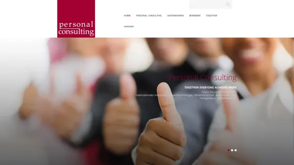 Website Screenshot: Pers-Con Personal Consulting GmbH. - Home - Pers-Con - Date: 2023-06-14 10:44:23
