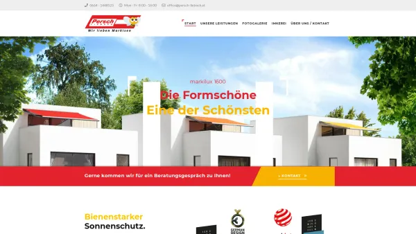 Website Screenshot: Herzlichbei Persch - Persch Lieboch – Bienenstarker Sonnenschutz - Date: 2023-06-23 12:08:55