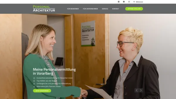Website Screenshot: AH Personal-Architektur GmbH & Co. KG - Ihr Personaldienstleister aus Vorarlberg | AH Personal-Architektur - Date: 2023-06-23 12:08:55