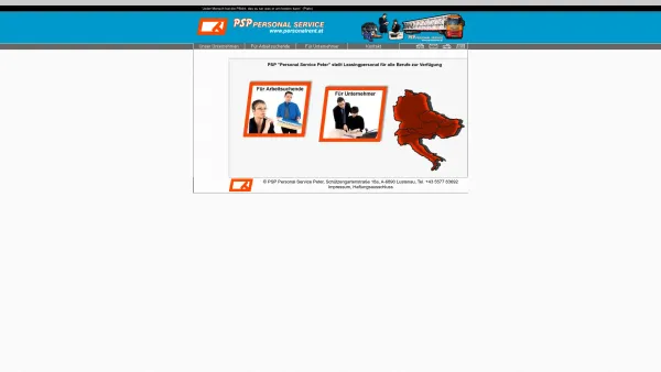 Website Screenshot: Heino PSP Personal Service Peter - PSP Personal Service Peter - Date: 2023-06-23 12:08:55