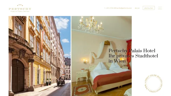 Website Screenshot: Pension Pertschy**** - Ihr privates Stadthotel in Wien | ****Pertschy Palais Hotel - Date: 2023-06-23 12:08:55