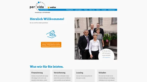 Website Screenshot: PERVIDA GmbH - Info - Pervida - rundum gut betreut - Date: 2023-06-23 12:08:55