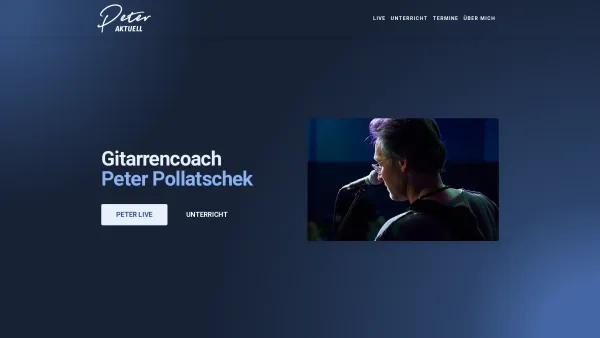 Website Screenshot: Aktuell Peter und Danny - Gitarrencoach Peter Pollatschek | Peter DaMusika - Date: 2023-06-14 10:44:23