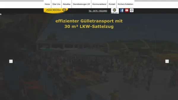 Website Screenshot: Peter Kircher Lohnunternehmen - Peter Kircher - Landwirtschaftliches Lohnunternehmen | Oberösterreich - Date: 2023-06-15 16:02:34