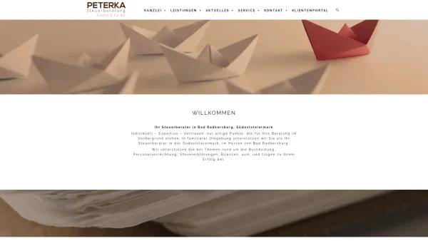Website Screenshot: Peterka Steuerberatung GmbH & Co KG - Peterka Steuerberatung GmbH & Co KG – Steuerberater Bad Radkersburg, Steiermark - Date: 2023-06-23 12:08:55