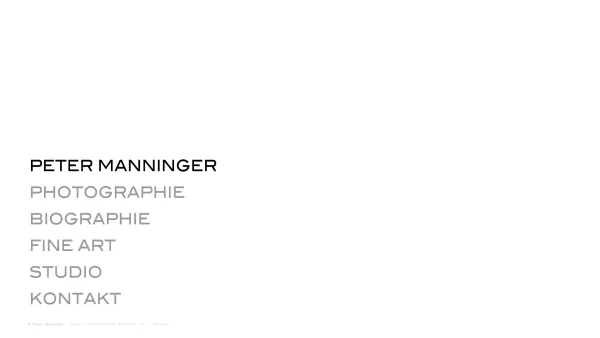 Website Screenshot: Peter bei Adobe GoLive 6 - PHOTOSTUDIO PETER MANNINGER - Date: 2023-06-23 12:08:55