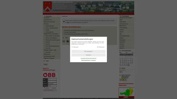 Website Screenshot: Gemeindeamt Peterskirchen RiS-Kommunal - Peterskirchen - GEM2GO WEB - Startseite - Date: 2023-06-14 10:44:23