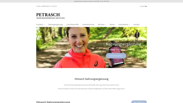 Website Screenshot: MR Petrasch RMS Cosmetique Dornbirn Austria - Petrasch - Nahrungsergänzung – Mr. Petrasch - Date: 2023-06-15 16:02:34