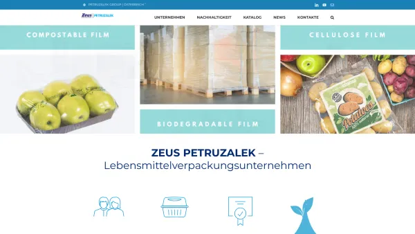 Website Screenshot: Petruzalek Index - Zeus Petruzalek - Lebensmittelverpackungsunternehmen - Date: 2023-06-23 12:08:55