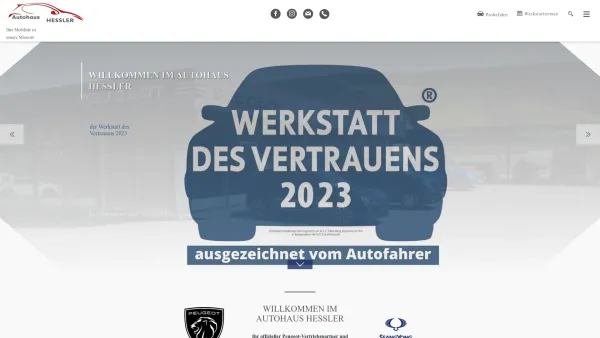 Website Screenshot: Autohaus Heßler GesmbH - Hessler GesmbH Neunkirchen - Date: 2023-06-26 10:18:43