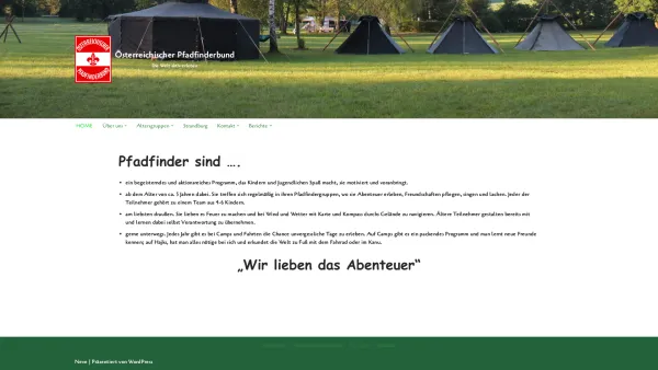 Website Screenshot: Österreichischer Pfadfinderbund Die Welt aktiv erleben Pfadfinder Österreich - Österreichischer Pfadfinderbund - Date: 2023-06-26 10:18:43