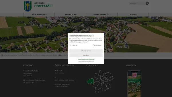 Website Screenshot: Gemeindeamt Pfaffstätt RiS-Kommunal - Gemeinde Pfaffstätt - Zentrum - Date: 2023-06-26 10:18:43