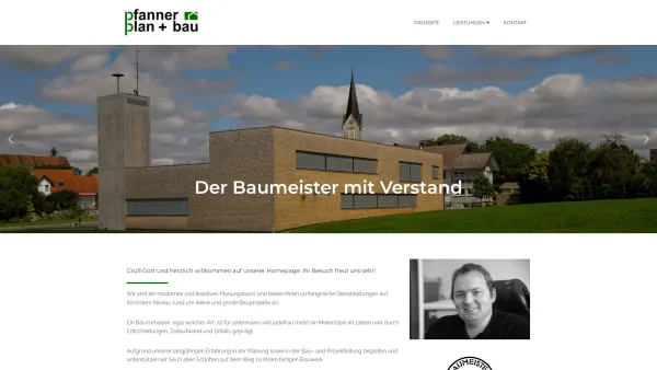 Website Screenshot: pfanner plan + bau - pfanner plan + bau – Baumeister - Date: 2023-06-15 16:02:34