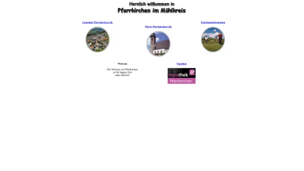 Website Screenshot: Webseite der Gemeinde Pfarrkirchen im Mühlkreis Bezirk Rohrbach, Oberösterreich - Herzlich willkommen in Pfarrkirchen im Mühlkreis - Date: 2023-06-26 10:18:43